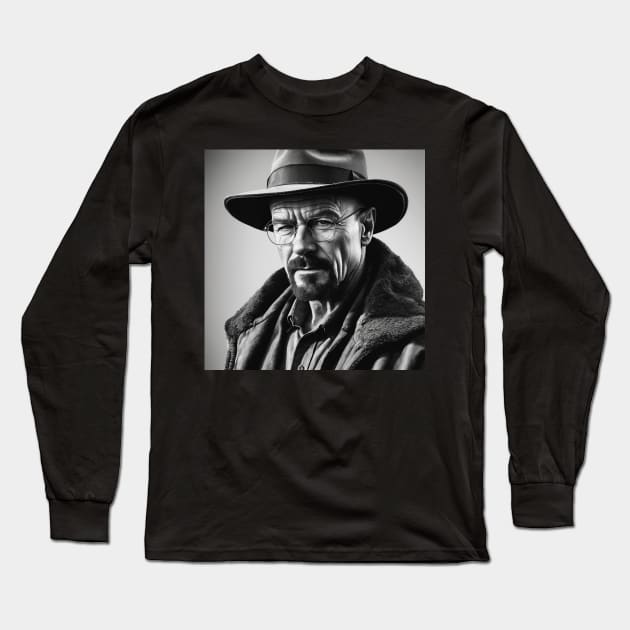 watercolor Walter White watercolor Long Sleeve T-Shirt by nonagobich